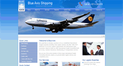 Desktop Screenshot of blueaxisshipping.com